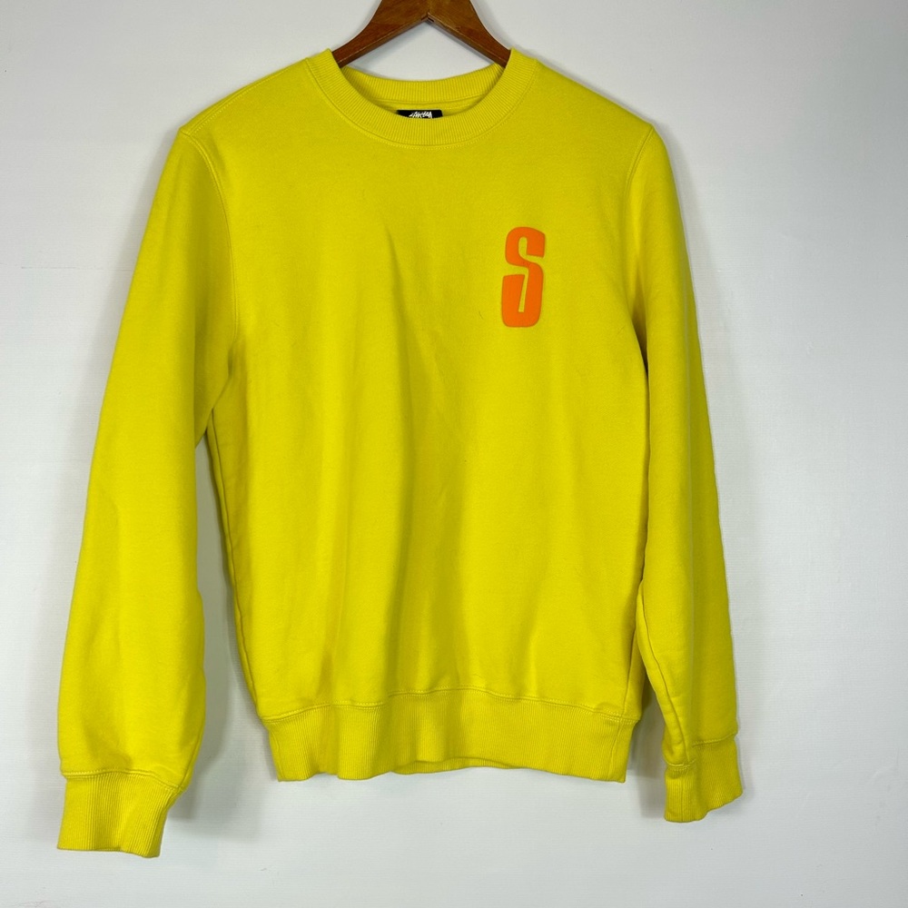 Stussy Yellow Crewneck Sweater